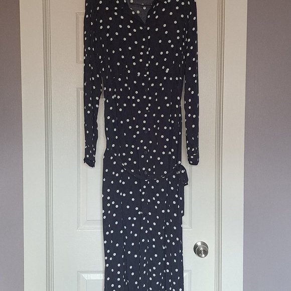 Spot Shirt Maternity Dress - Picture 2 of 4